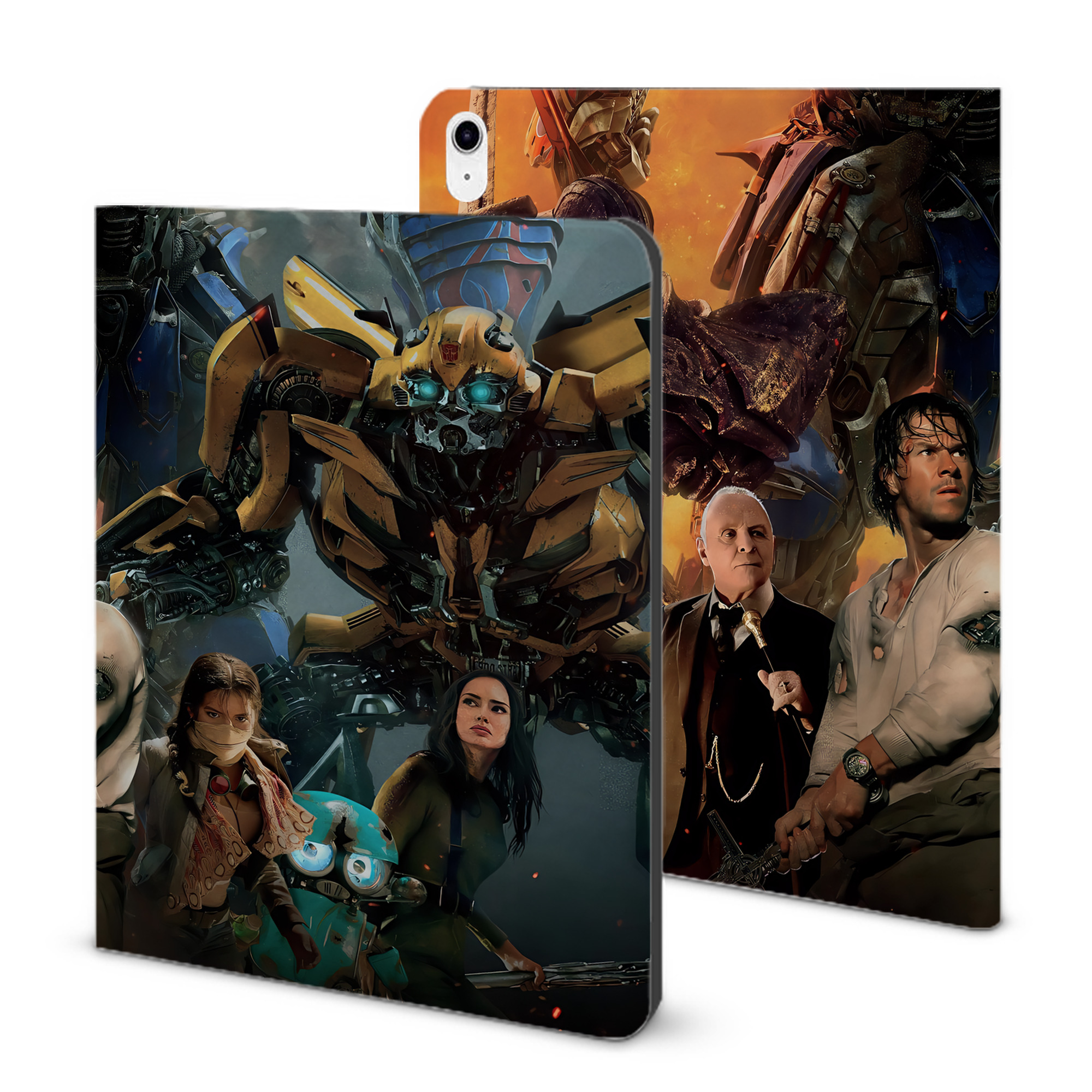 （画像用） Transformers トランスフォーマー IPad ケース ブック型 PUレザー TPU 耐衝撃 軽量 薄型 ペン収納なし 全面保護 IPad 各モデル対応